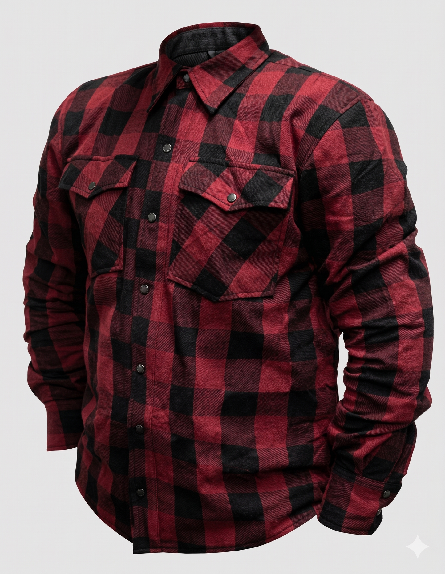 Motorce Armored Flannel Riding Shirt
