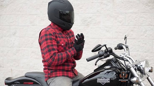 Motorce Armored Flannel Riding Shirt