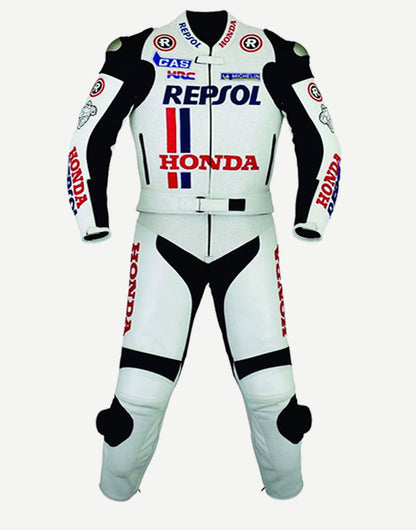 White Custom Motorbike Leathers – Apex Track Edition