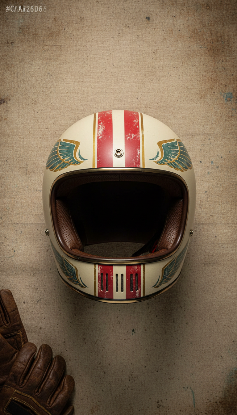 Vintage-Style Helmet With Custom Paint